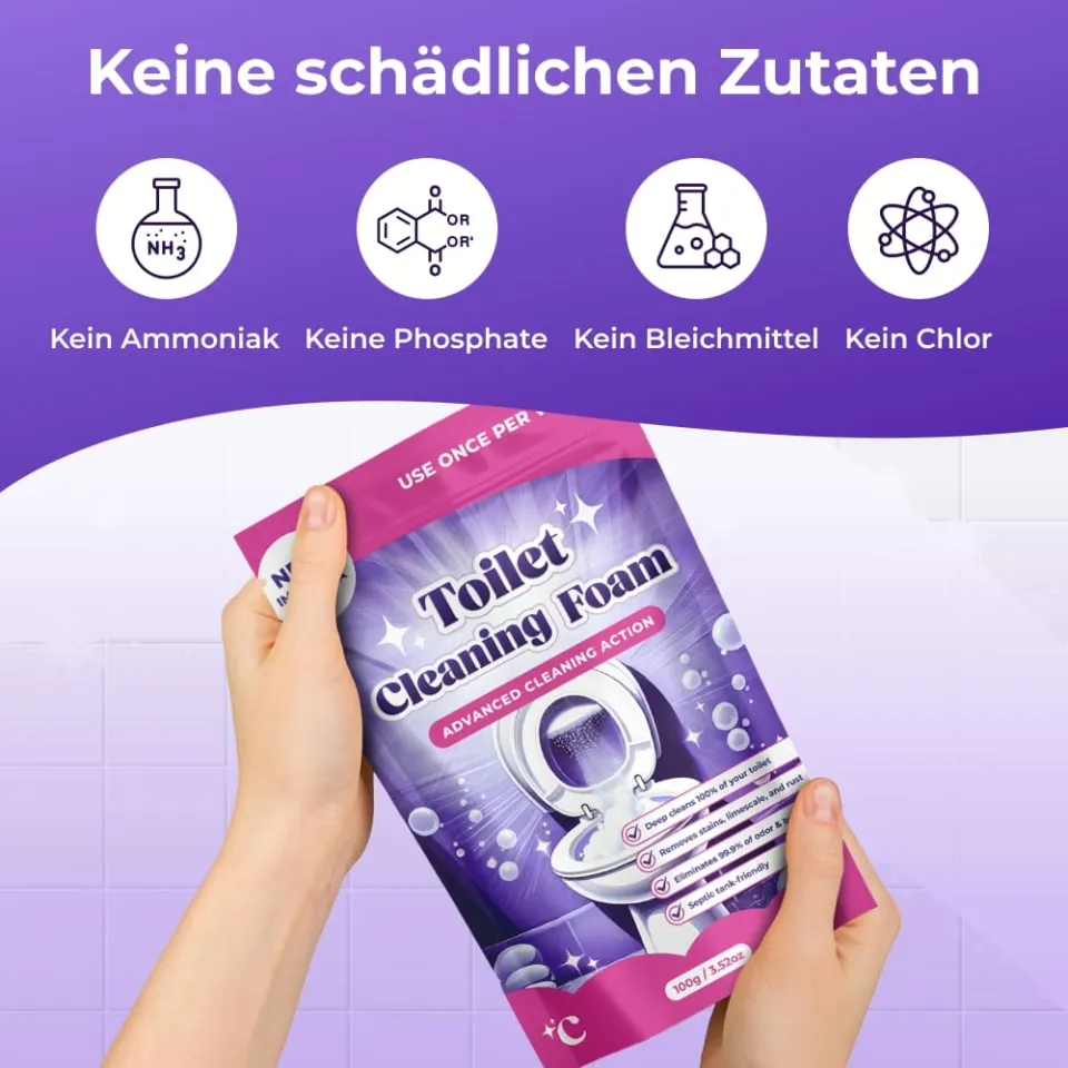 FizzClean natürliche Inhaltsstoffe – bleichmittelfrei und ungiftig